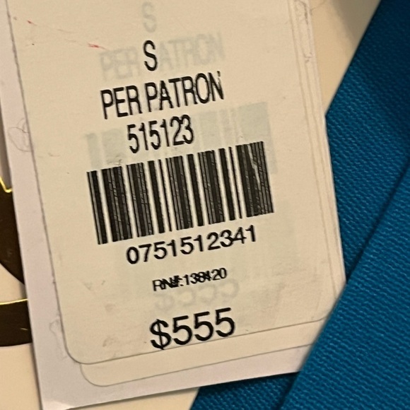 Per Se by Carlisle Collection Dress Size 4 Turquoise Zip Up Back Ret $555 NWT - Picture 8 of 11